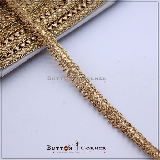 [GOTL542-GOLD] Fancy Gota Lace