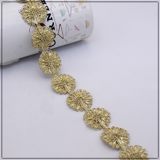 [GOTL554-GOLDEN] Fancy Gota Lace