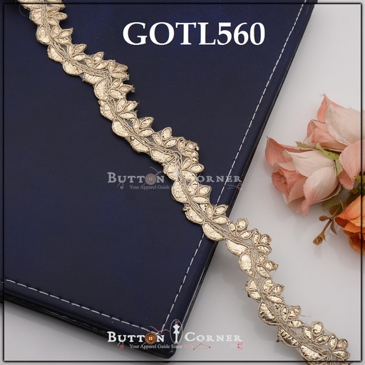 [GOTL560-PINK] Fancy Gota Lace