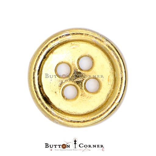 Border 4 Hole Metal Shirt Button