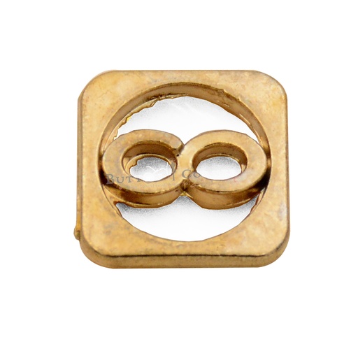 [MBT155 GOLD] Square Sided 2 Hole Shirt Button