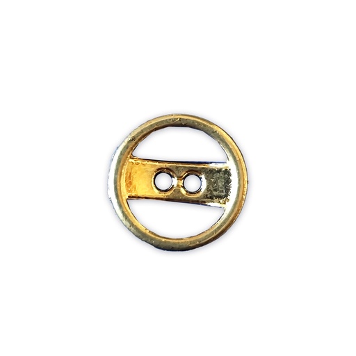 [MBA1889 GOLD] Circle Center 2 Hole Shirt Button