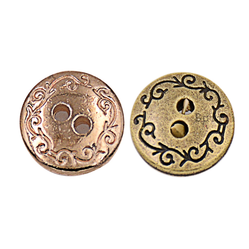 Edge Design 2 Hole Shirt Button | Button Corner