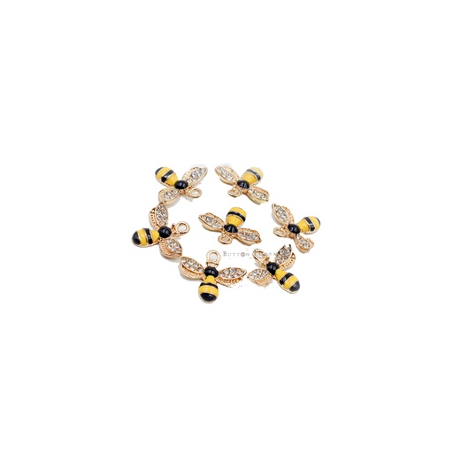 [FA08 (7224)] Honey Bee with Crystals Hanging
