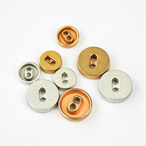 Thick Round 2 Hole Metal Button