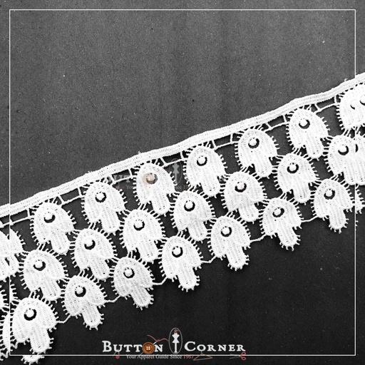 One Side Border Shuttle Lace