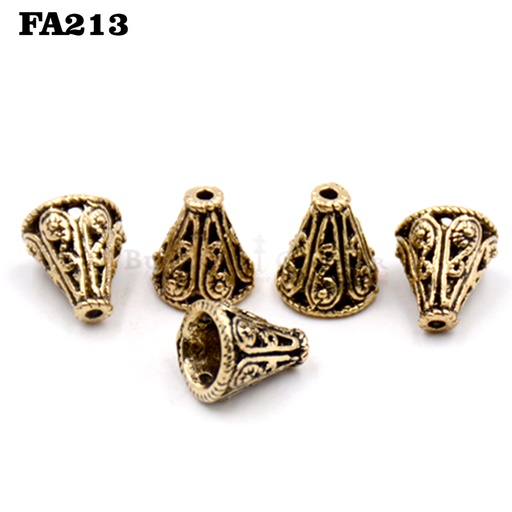 [FA213 ANTIQUE GOLD] Bead Caps Design Hanging