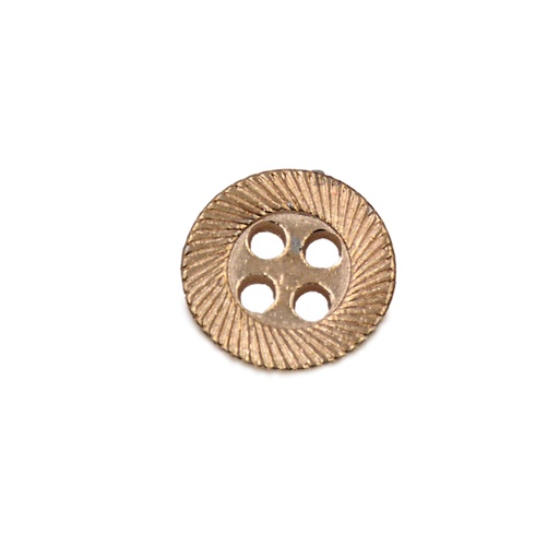 [MBT471 GOLD] Fan Border Metal Shirt Button