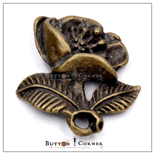 [FA256 ANTIQUE BRASS] Flower Shape Pendant