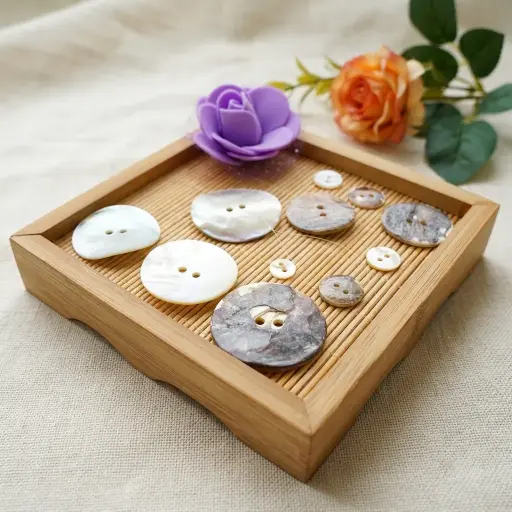 Agoya Japan Round Shape 2 Hole Shell Button