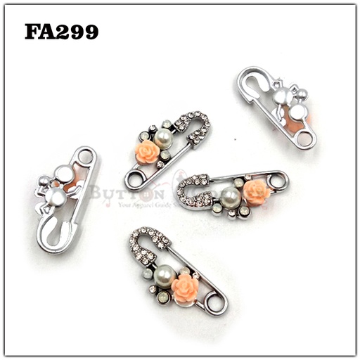 Fancy Safety Pin Shape Pendant