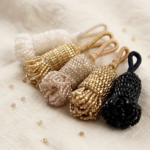 Fancy Glass Beads Tassels