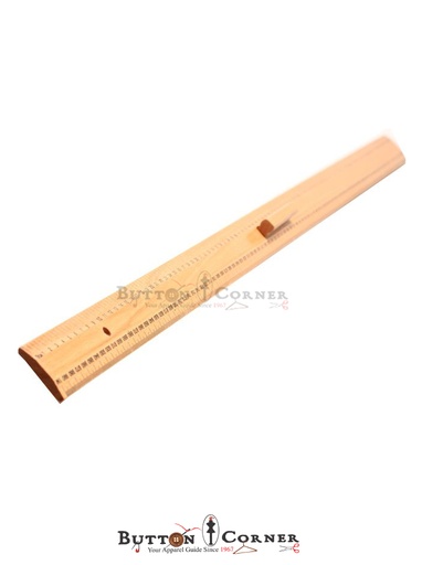 [WR001 NATURAL BROWN] Wooden Tailoring Ruler