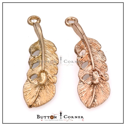 Vein Textured Leaf Shape Pendant