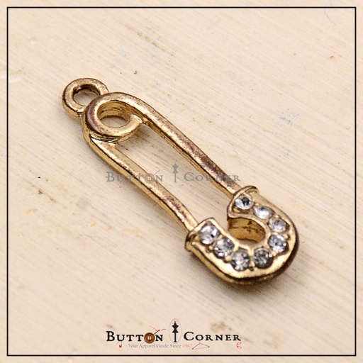 Fancy Safety Pin Pendant