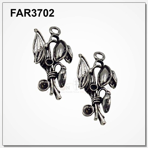 Twig Flower & Leaf Pendant