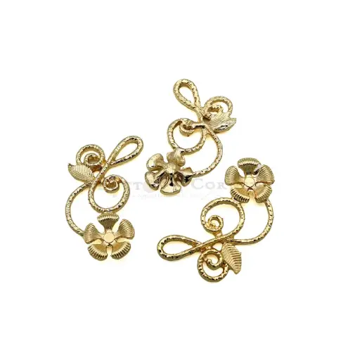 [FAR52 GOLD] Twig Flower Brooch