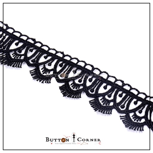 One Side Border Shuttle Lace