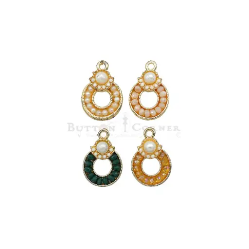 Ring Shape Crystal, Pearl Hanging