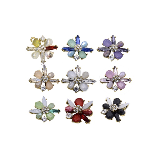 Fancy Crystal Stone Button