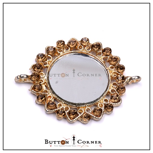 [FA497 CHAMPAGNE GOLD] Shape Traditional Mirror Style Pendent