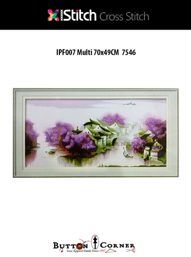 [IPF007-MULTI] DMC Thread Purple Fantasy Cross Stitch Kit