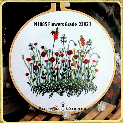 [N1085 MULTI] Flowers Grade Embroidery Kit