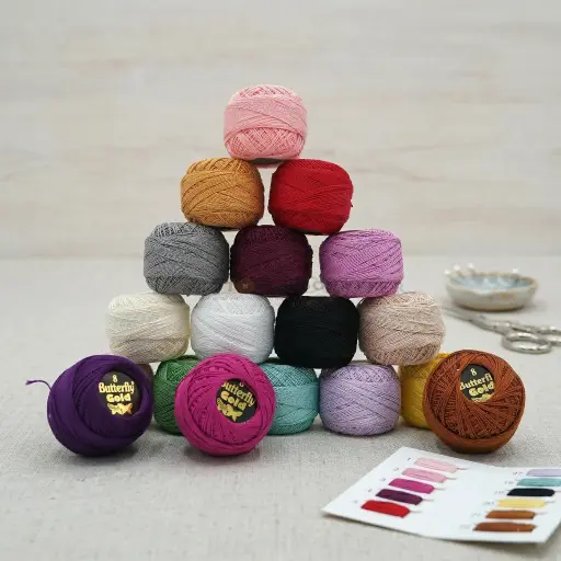 Butterfly Embroidery Thread Ball (Egyptian Cotton)