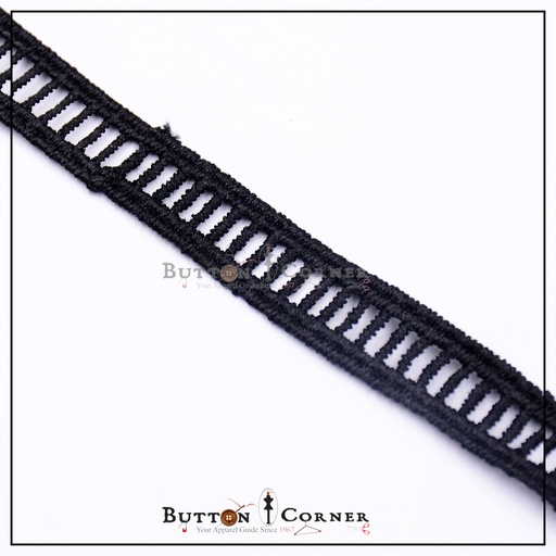[ALN328 BLACK] Shuttle Ladder Lace