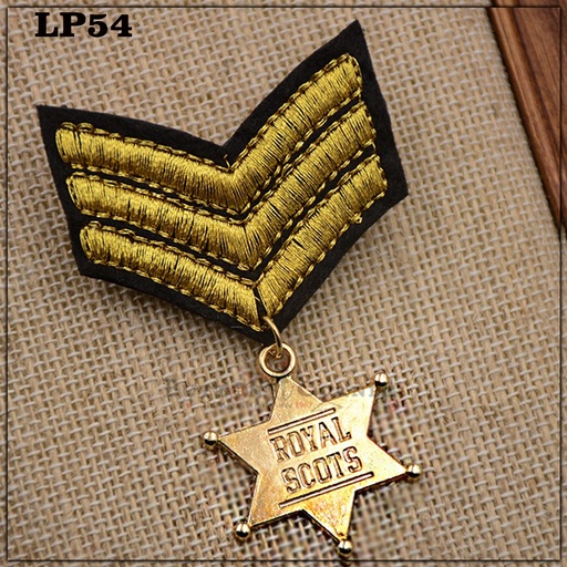 [LP54 MULTI] Star Shape Medal Type Brooch