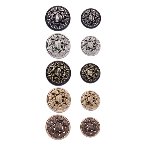 Carving Engrave Ethnic Suiting Button