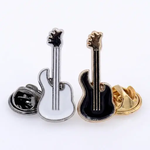 Rock & Roll Electric Guitar Lapel Pin