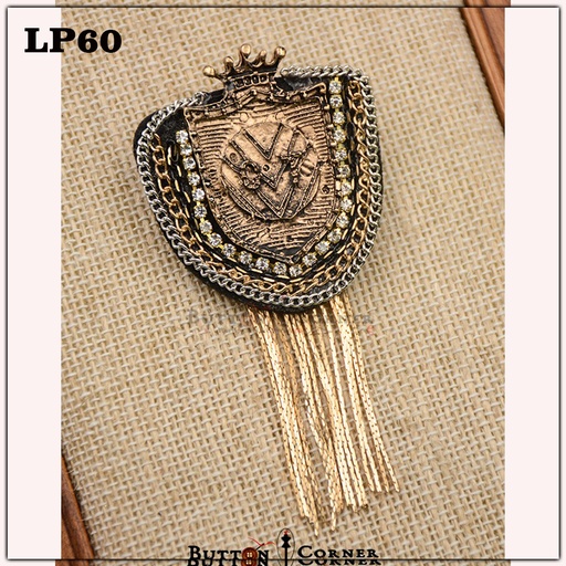 [LP60 MULTI] Marisol Shield With Chain Brooch