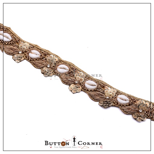 One Side Fancy Kora & Dabka Lace