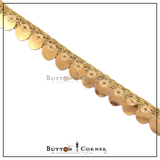 Fancy Metallic Yarn Sequence Lace