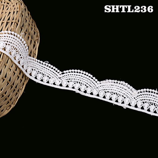 One Side Border Shuttle Lace