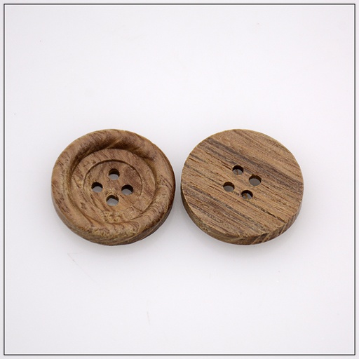 [WBL110-LIGHT BROWN] Rod Shape 4 Hole Wooden Button