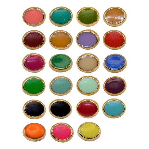 Oval Shape Metal Shank Button