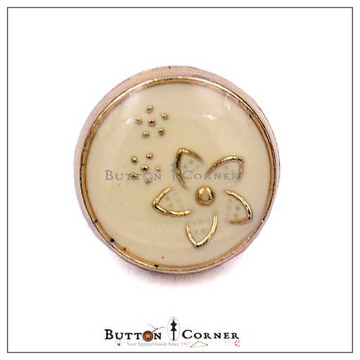 Star Design Metal Shank Button