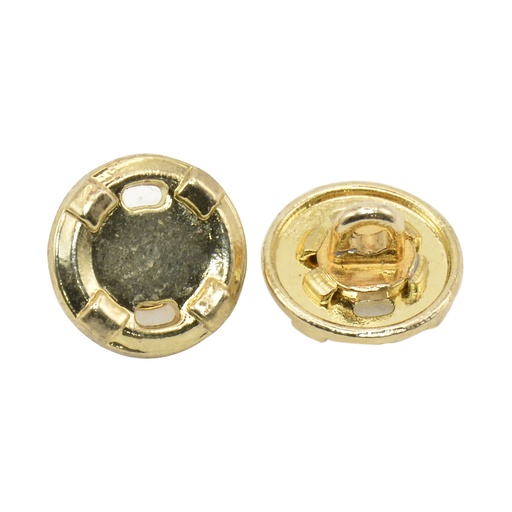 [MBA775 GOLD] Border Design Metal Shank Button