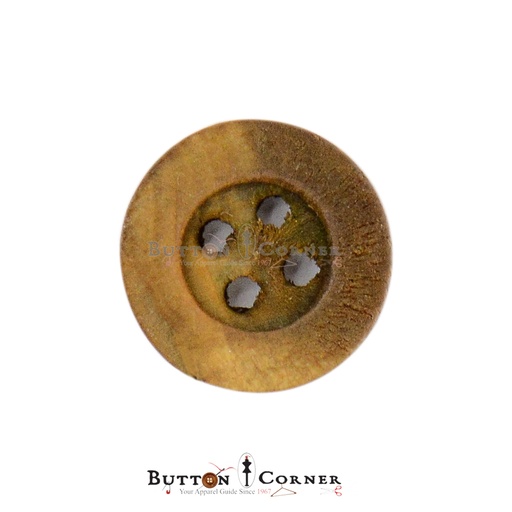 Flat 4 Hole Wooden Shirt Button