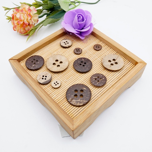 Smooth Finish 4 Hole Coconut Button