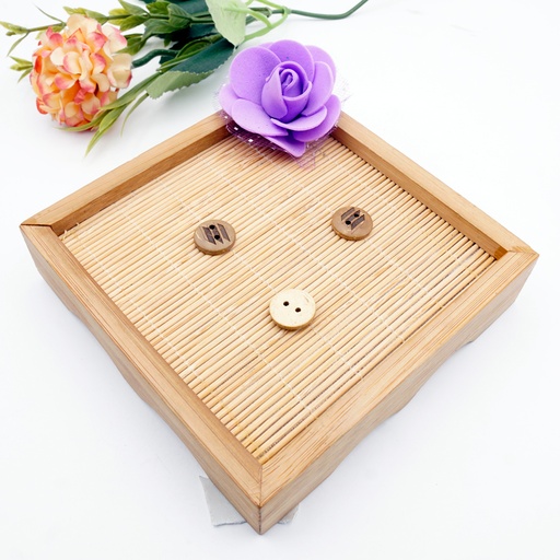 [CB10220 LIGHT BROWN] Cutter Shape 2 Hole Wooden Button