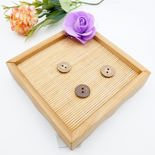 Quake Border 2 Hole Coconut Button