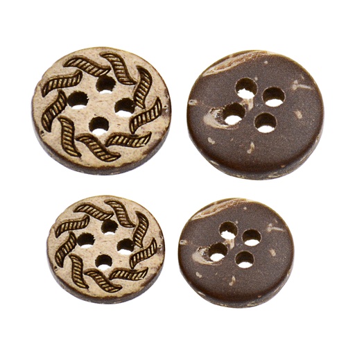 Blade Design 4 Hole Coconut Button