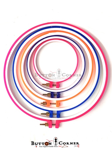 Round Shape Embroidery Plastic Frame