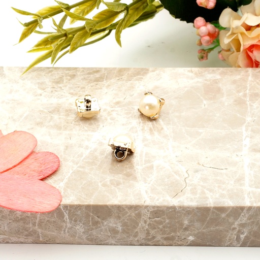 Square Border Pearl Shank Button