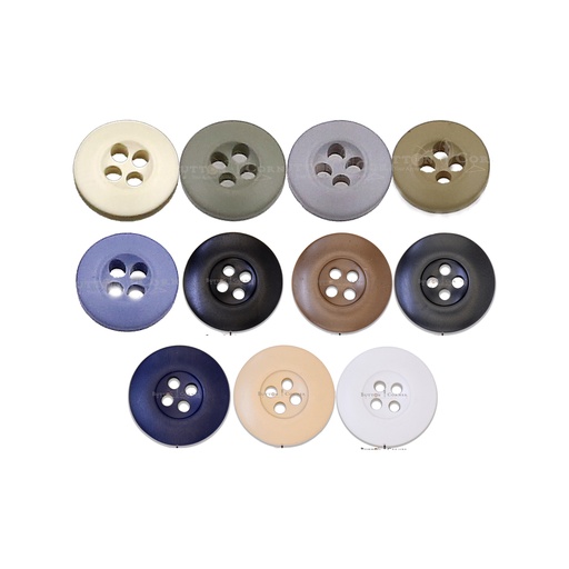 Matt Finish Coated Shirt Button