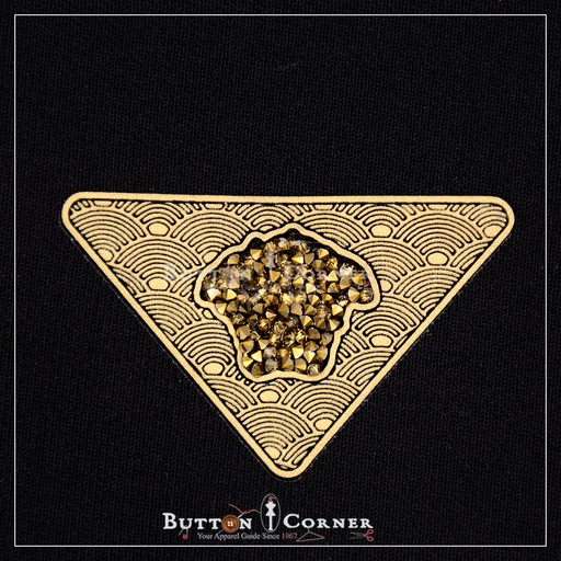 Versace Triangle Shape Hotfix Motif