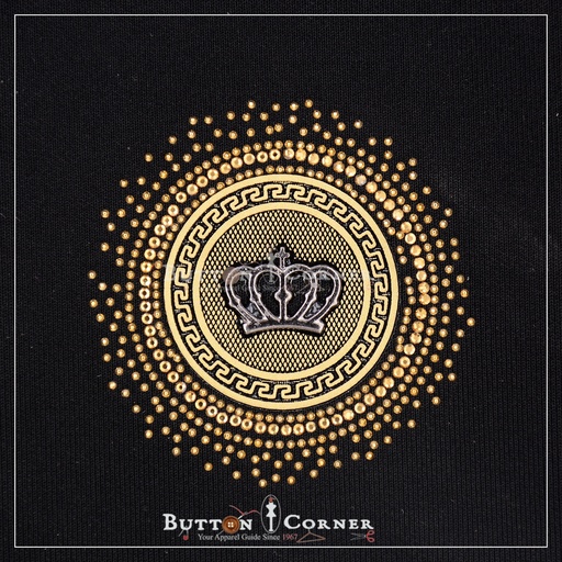 [34027] Crown Versace Boarder Hotfix Motif